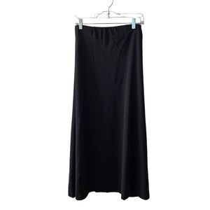 Boston Proper Navy Blue Pull On Maxi Skirt Size XS Flowy Minimalist Modern